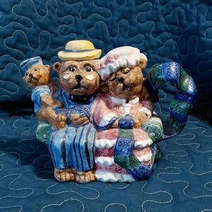 Three Bears Family Ceramic Teapot